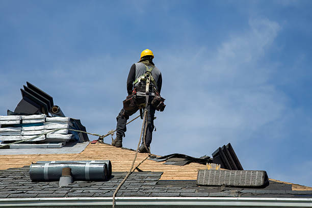 Professional Gutter Installation technician working in Mission Hill, SD